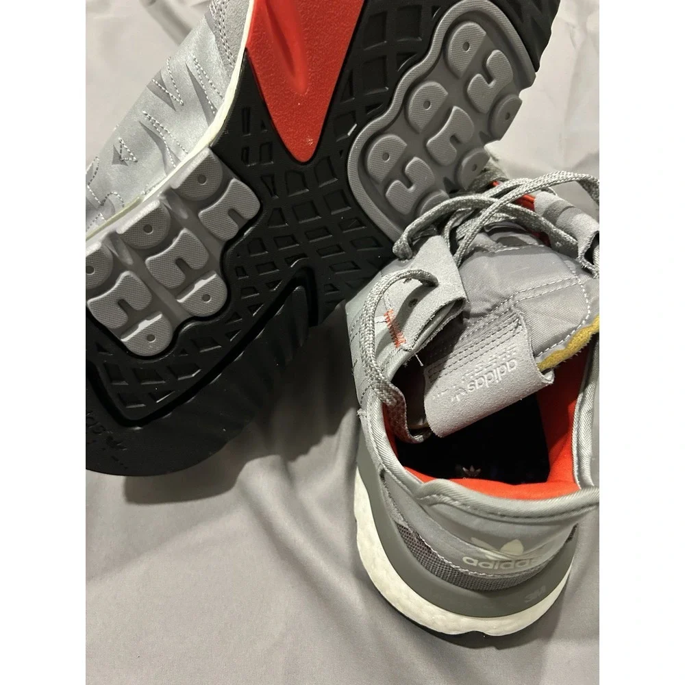 adidas Mens 3M Nite Jogger Ultraboost Sneaker Reflective Grey Gray Nwob Sz 14‎